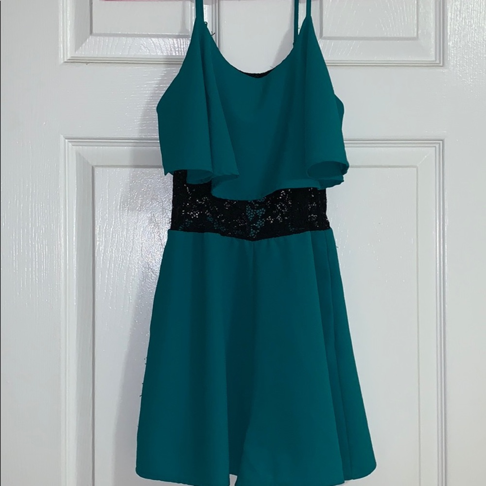 Material Girl Blue Romper size Small